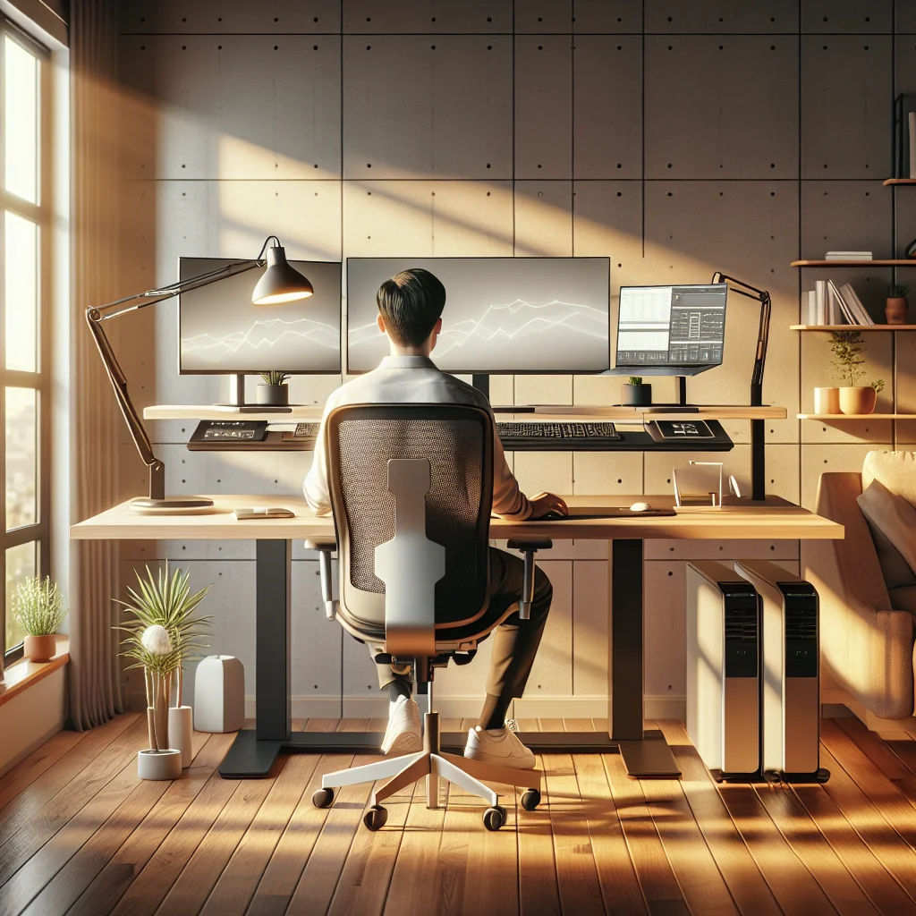 Ergonomic Computer Desk Setup for a Comfortable, Aesthetic Workspace